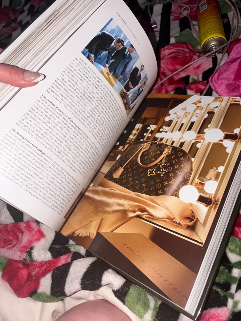 Louis Vuitton Brown and Black Promotional Booklet Page